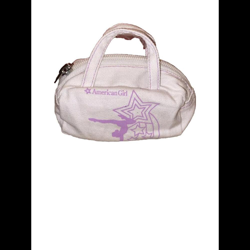 ❤️❤️❤️American Girl White Canvas Zippered Two Handle Dance Gear Bag Dancer